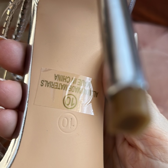 Sexy silver sandals NIB OLIVIA Ferguson a 10 - Picture 8 of 13